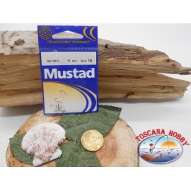 1 Pack de 10 uds Mustad paleta de bacalao.221C sz.16 FC.A283