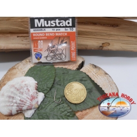 1 sachet de 10 pcs Mustad cod.60200BLN sz.10 FC.A311