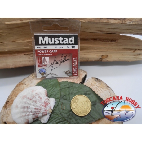 1 bustina da 10 pz ami Mustad cod.60327BR sz.16 FC.A334