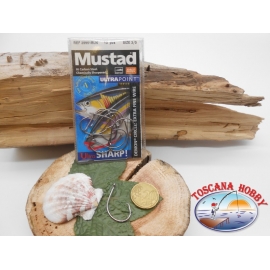 1 bustina 10 pz ami Mustad autoferranti, occhiello cod.39951BLN sz.3/0 FC.A346