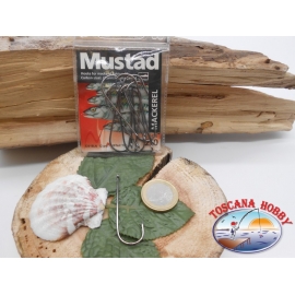 1 bustina 12 pz ami Mustad con occhiello cod.3261BLN sz.2/0 FC.A358