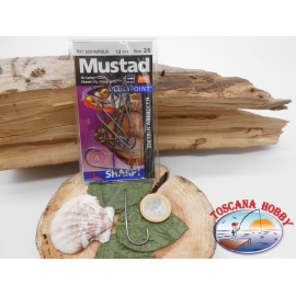 1 bustina 12 pz ami Mustad con occhiello cod.3261NPBLN sz.2/0 FC.A359