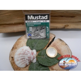 1 bustina 10 pz ami Mustad, paletta cod.90339BNL  sz. 8  FC.A369