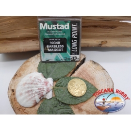 1 sachet de 10 pcs Mustad, une palette de morue.90340 sz. 18 sans ardillon FC.A372