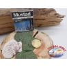 1 beutel 10 stk. angelhaken Mustad, schaufel, blau, cod.496NPB sz. 10 FC.A400