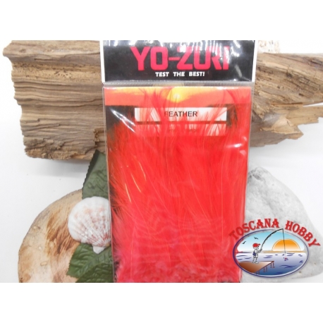 Confezione da circa 100 piume  Yo-Zuri cod. Y232-O orange FC.T26