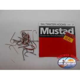 1 pack de 25 pcs Mustad "beaucoup" d'eau salée de la série de crochets de sz.7 FC.A516