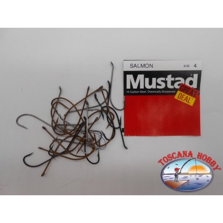 1 pack of 25 pcs Mustad "great deal" series Salmon sz.4 FC.A521