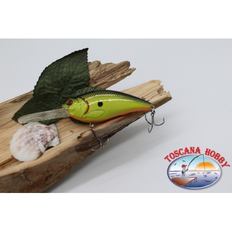 Artificiale Crank Lures spinning, 8cm-22gr. floating. col. yellow/black. FC.V190