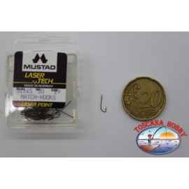 1 pack de 50pcs Mustad "tecnología láser" de la serie 51145 sz.19 FC.A496