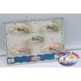 1 pack of 5 plastic baits and lures to the barracuda. FC.BR298