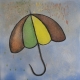 Picture on canvas "Umbrella" - hand-made. QR1