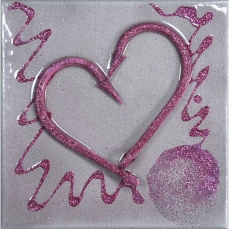Picture pink heart size 20x20. QR2