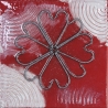 Quadro fiore rosso dimensioni 30x30. QR7