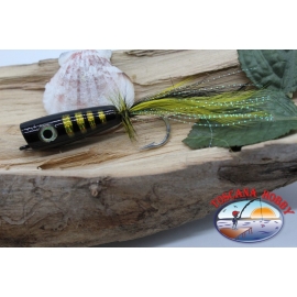 Popper con amo e piumette, Panther Martin,4cm, col.hologr midnight tiger.FC.T40