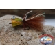 Popperino para la pesca con mosca,la Pantera Martin,2cm, col.hol. marrón rana de ojos.FC.T48