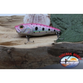 Popper Minno V Viper, 6cm-8gr, floating, leopard / pink, spinning. FC.V473