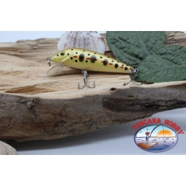 Artificial am Min Minno V Viper, 7cm-7gr, floating, orange spots, spinning. V478