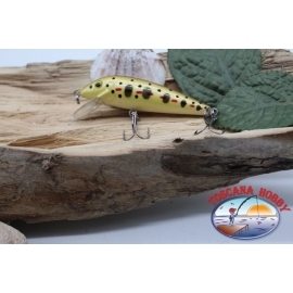 Artificiale Amy Minnow Viper,7cm-7gr, floating, orange macchie, spinning. V478