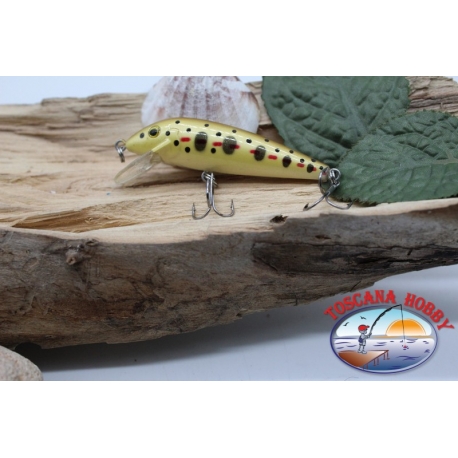 Artificiale Amy Minnow Viper,7cm-7gr, floating, orange macchie, spinning.FC.V478