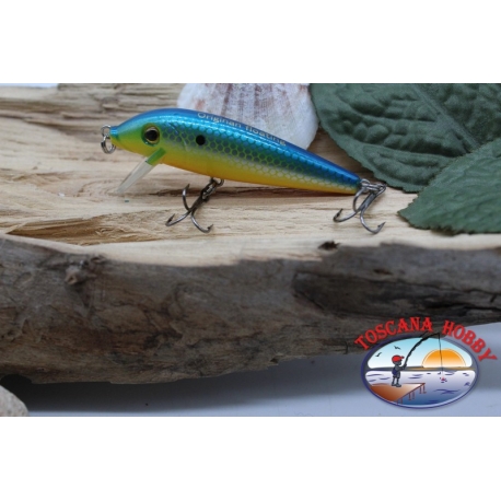 Amy Minnow Viper, 7cm-7gr, floating, yellow/blue, spinning. FC.V494
