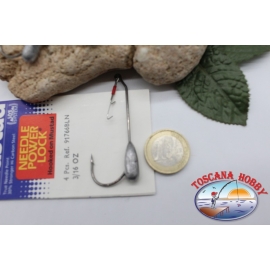 1 bustina 4 pz Ami piombati con gancio Mustad cod.91766BLN n.5/0 C.AP8