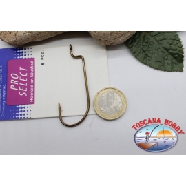 1 bustina 5 pz Ami piombati Mustad offset cod.39117BR n.5/0 C.AP27