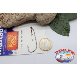 1 sachet 5 PCS Crochets décalés Mustad avec crochet cod.91752BLN N° 2/0 C. AP36