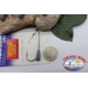 1bustina 5 pz Ami piombati Mustad offset con gancio, cod.91752BLN-1