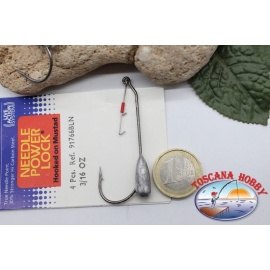 1 bustina 4 pz Ami piombati Mustad con gancio cod.91766BLN n.5/0 C.AP49