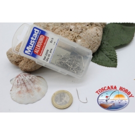 1 caja 50pcs anzuelos Mustad-cod.220N n.5, de acero al carbono gancho FC.B1A