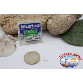 1 box 50pz Angelhaken Mustad cod.267 nr. 10, Match-Hook FC.B9B