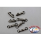 7 swivels d' stainless steel, 7 mm-80 lb with a bearing, and welded rings FC.G139