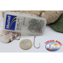 1 box 25pz Angelhaken Mustad cod.539E nr. 2 öse FC.B19A