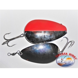 Bold wave spoon from gr. 90. Color silver and Red R. 384
