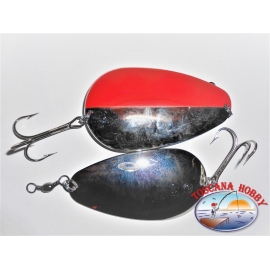 Panthen Martin Ardito wave spoon from gr. 90. Color Silver and Red