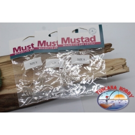 3pcs. Mazzine pour le mulet Mustad sz.9 FC.A567C