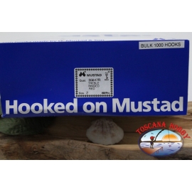 1 pack of 1000 pcs treble hooks Mustad, cod. 35647R, no.2 FC.E1B
