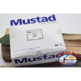 1 pack of 1000 pcs treble hooks Mustad, cod. 35647R, no.8 FC.E1F