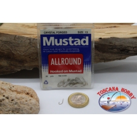 1 sachet de 25 pcs Mustad cod.515N pas.13 Crystal Forgé FC.B15F