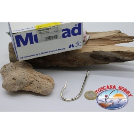 1 boîte de 50 pcs Mustad cod. 2330DT, pas.1, Kirby mer crochets, oeillets FC.B72A