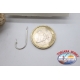 1 boîte de 100 pcs Mustad cod. 6430, pas.1, Rond plié rivière, FC.B76A