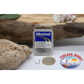 1 box 50pz ami Mustad cod. 92553S, n. 8,  FC.B81C