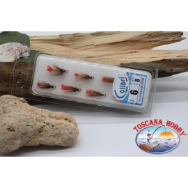 1 Packung 8st. lieben gefiederten Colibri sz. 6 für trolling und spinnfischen CB103
