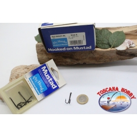 10 box da 5pz ami doppi Mustad, cod. 80525BL, n.6 FC.E10B