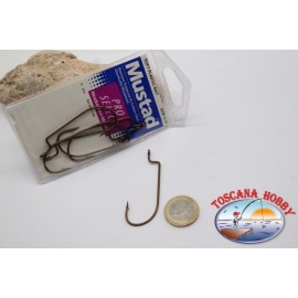 1 bustina 5pz ami Mustad cod.39117BR, n. 5/0, carbon steel hooks FC.B86A