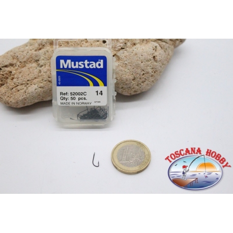 1 box 50pz ami Mustad cod.52002C, n. 14 FC.B90A