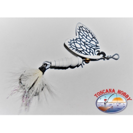 Rotating Butterfly Mepps spoon size 00 color W