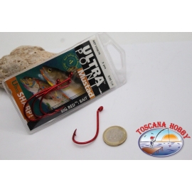 1 sachet, 3 pcs Mustad cod.92567R pas.7/0, Bait hooks FC.B96A