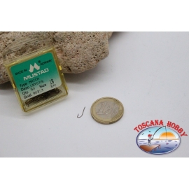 1 caja de 50 piezas Mustad-cod.90313 no.18 de Cristal ganchos FC.B102A